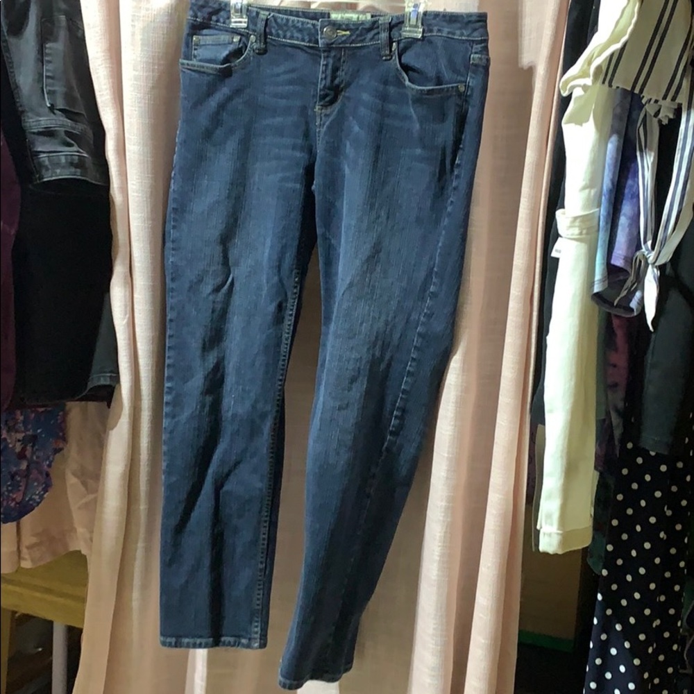 Dark Wash Blue Denim Jeans